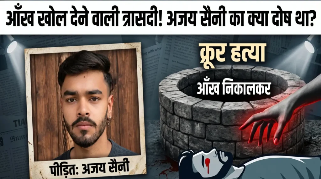 सहारनपुर में हत्या: तंत्र-मंत्र के शक में 17 वर्षीय अजय सैनी का शव।